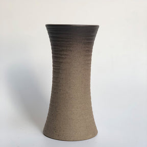 Langwerpige Keramische Vaas - Zwart Bruin A: 14.5 cm × Ø 6 cm